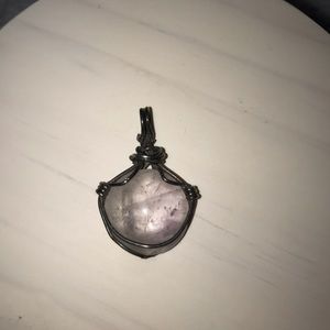 Pink stone charm